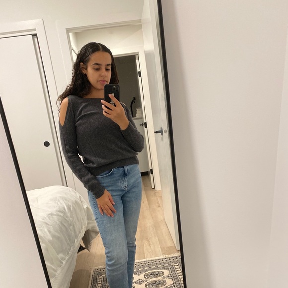 WHITE + WARREN - Cashmere Cutout Sweater - Picture 1 of 2